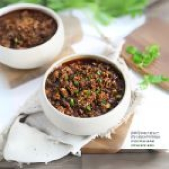 Bò Băm Sốt Nấm Hương