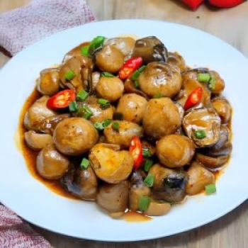 Nấm Rơm Kho Tiêu
