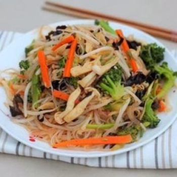Miến trộn nấm bào ngư